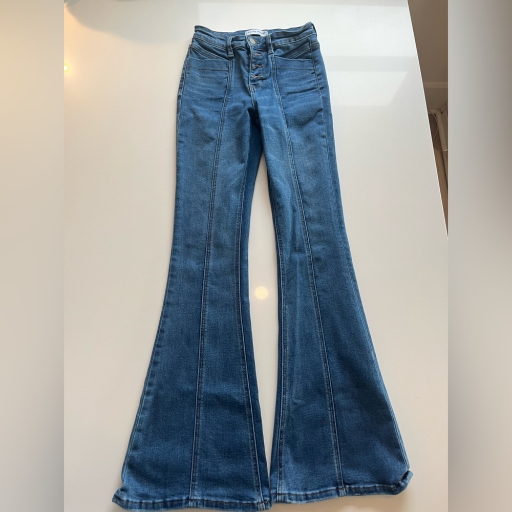 Flying Monkey Blue Flare Leg Jeans - Picture 4 of 8
